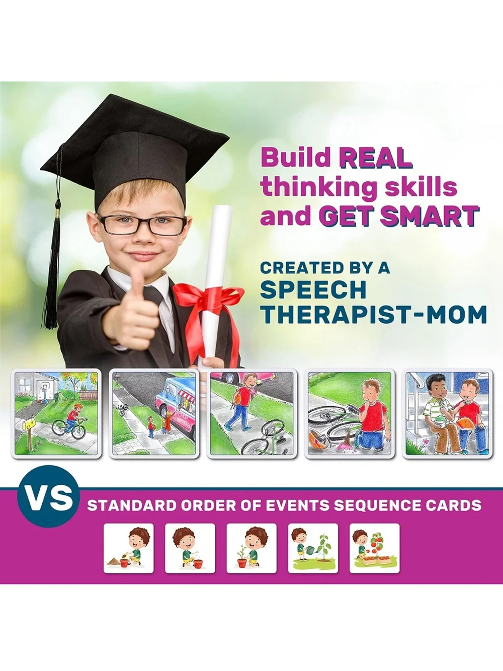 Skilled Sequence Cards - Multicolor